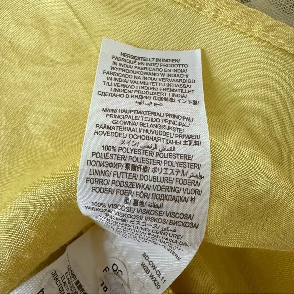 Mini Boden 11-12 years Girls Yellow Tulle Tiered Pull On Skirt‎ Easter Wedding